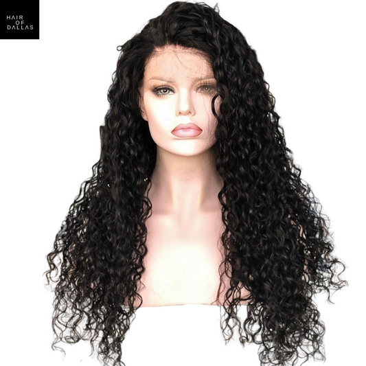Peruvian Deep Curl Lace Frontal Wig